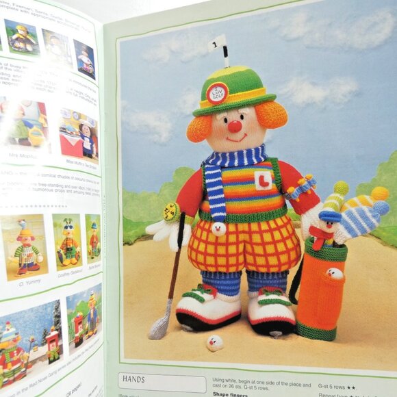 Jean Greenhowe's Golfing Clown Pattern Booklet Double Knit DIY Vintage 1994 UK - Picture 4 of 4